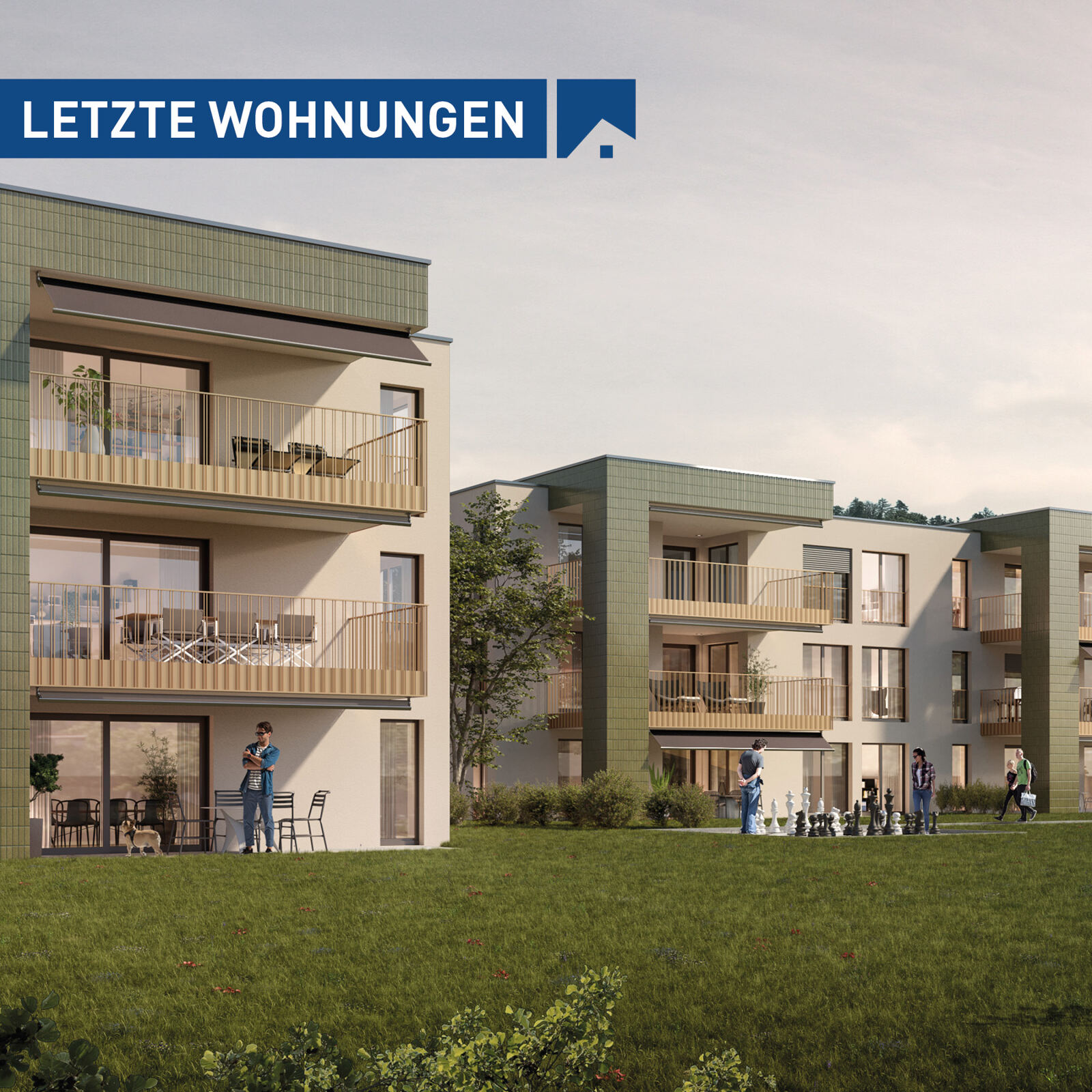 Wohnen im Grünen: Baufortschritt beim Neubauprojekt Trifolie