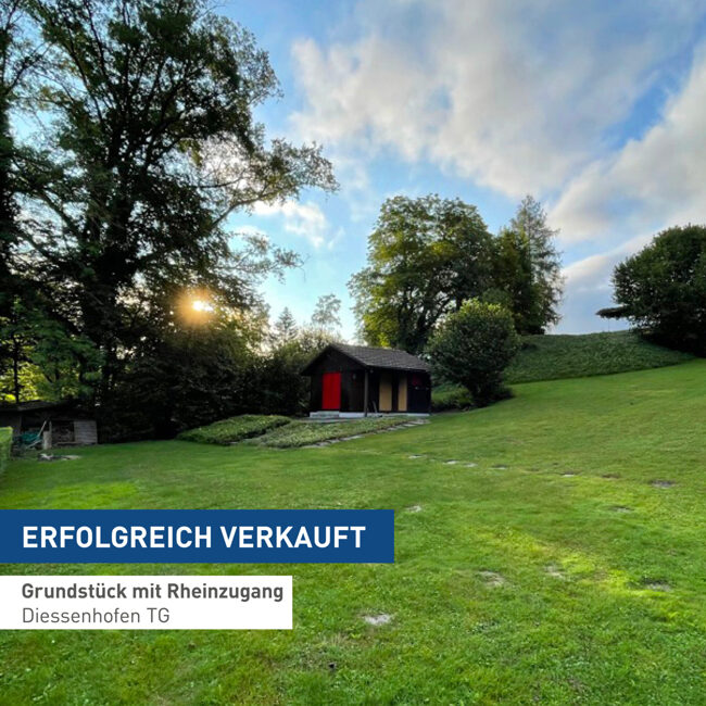 Erfolgreich verkauftes Grundstück am Rhein