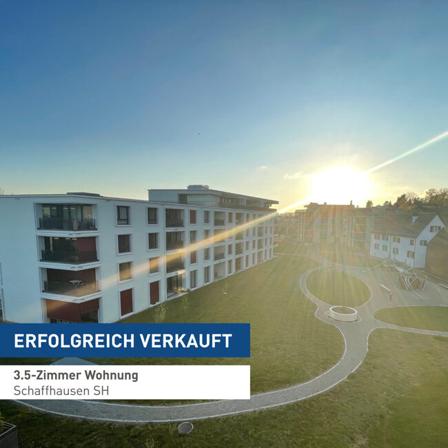 Erfolgreich verkauft: Neuwertige und sonnige 3.5-Zimmer Wohnung