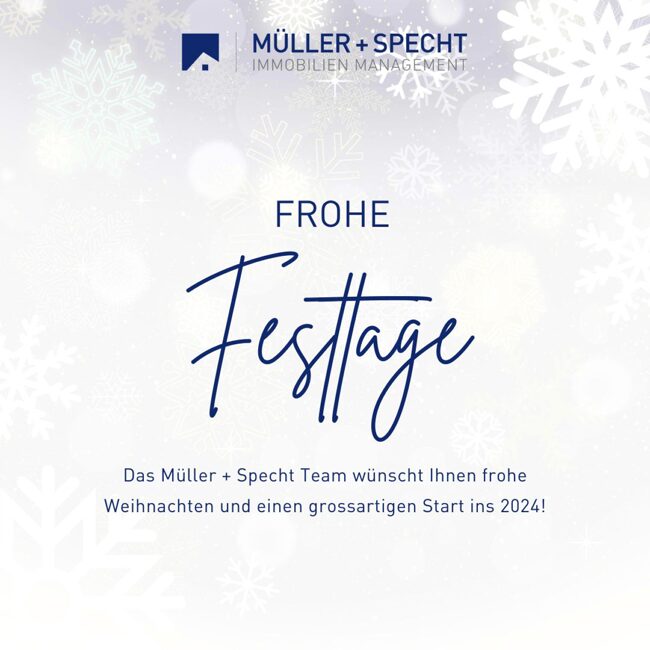 Festliche Grüsse und Informationen zu unseren Betriebsferien